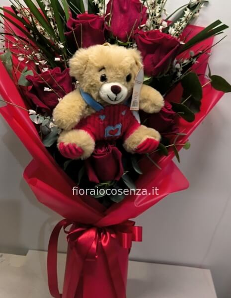 Rose rosse stelo lungo